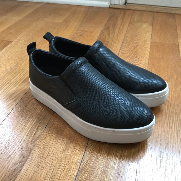aldo black slip on sneakers